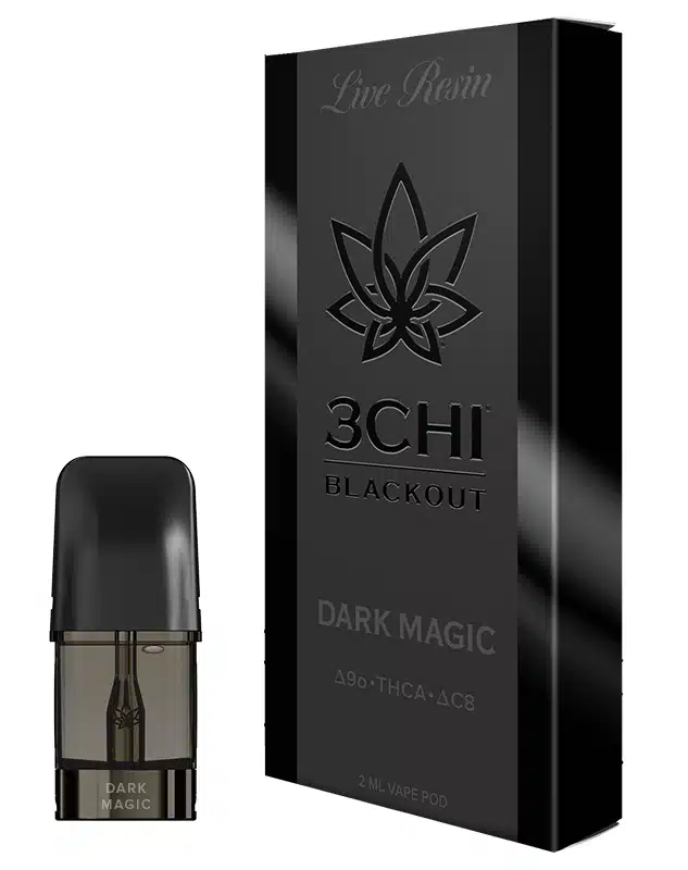 3CHI | Blackout Series THCA Vape Pod – Dark Magic | 2g Disposable Vape Pod