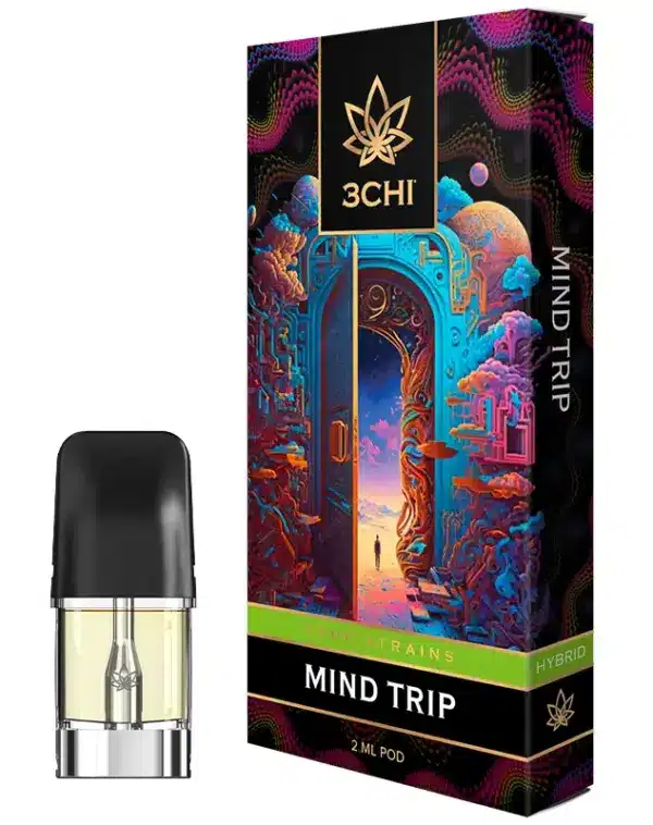 3CHI | True Strain THC Vape Pod – Mind Trip | Hybrid – 2g Disposable Vape Pod