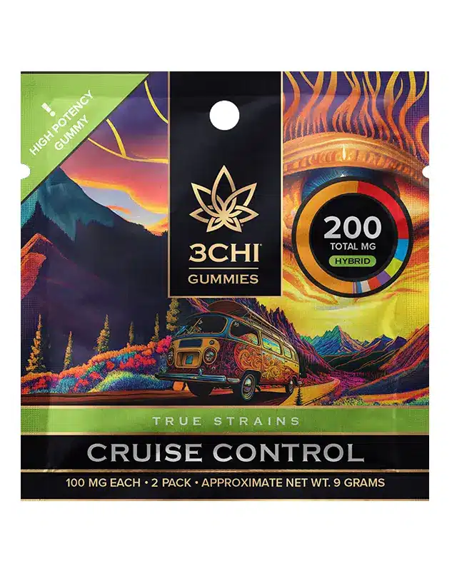 3CHI | True Strains High Potency Gummies Cruise Control Hybrid | 200mg – 2ct
