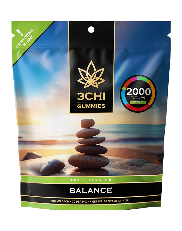 3CHI | True Strains High Potency Gummies Balance – 20ct