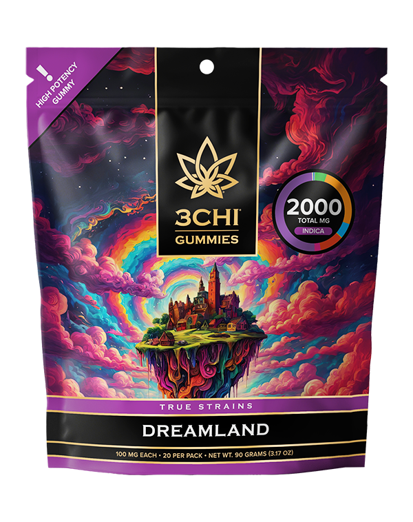3CHI | True Strains High Potency Gummies Dreamland – 20ct