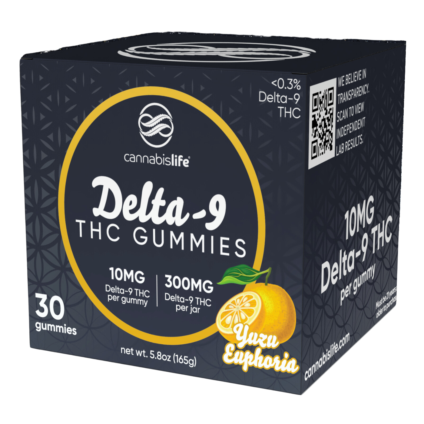 Cannabis Life | Delta-9 THC Gummies – Yuzu Euphoria | 10mg – 30ct