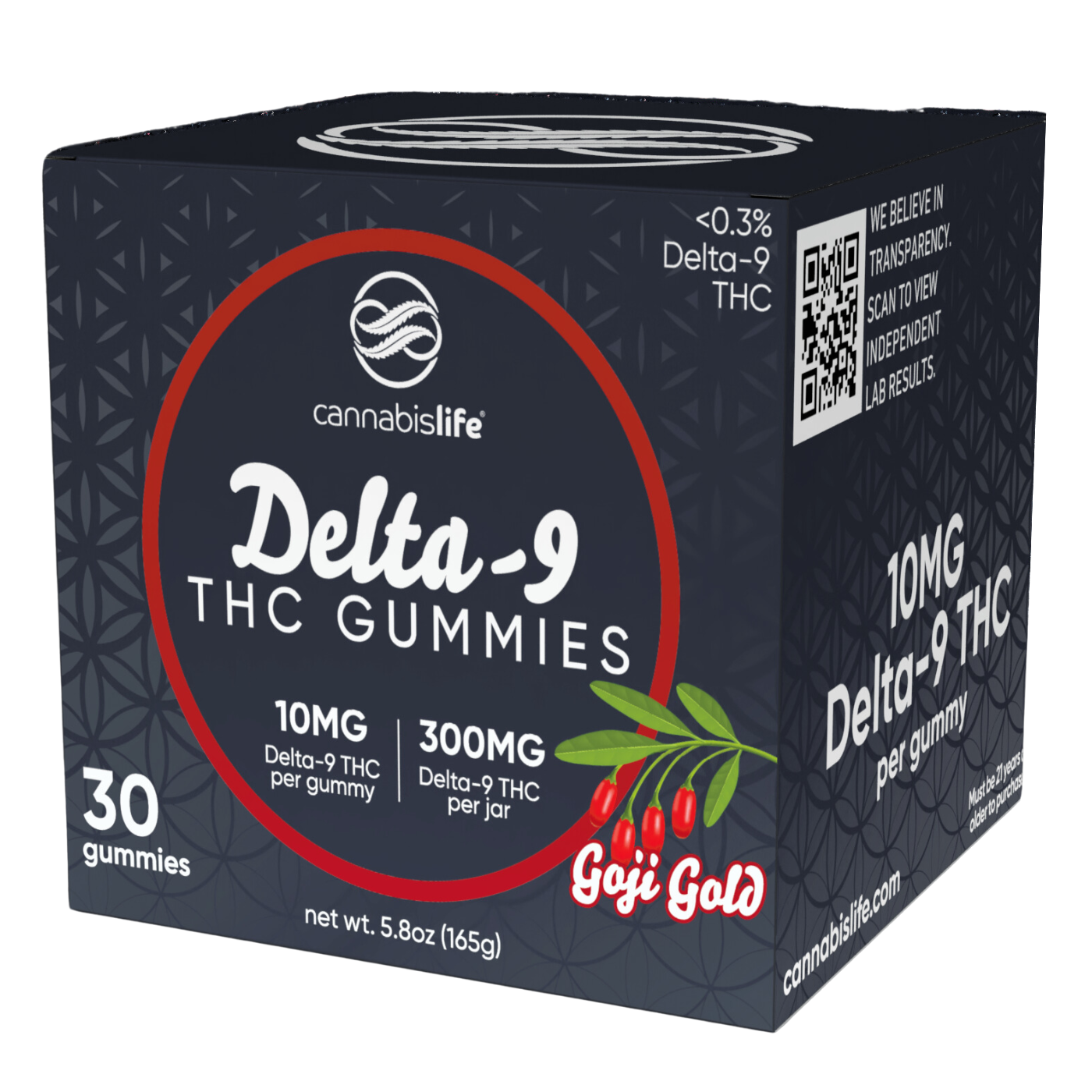 Cannabis Life | Delta-9 THC Gummies – Goji Gold | 10mg – 30ct