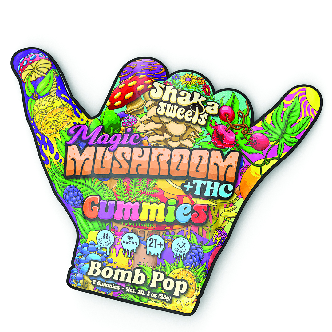 Shaka Sweets | Magic Mushroom + THC Gummies | Bomb Pop – 8ct