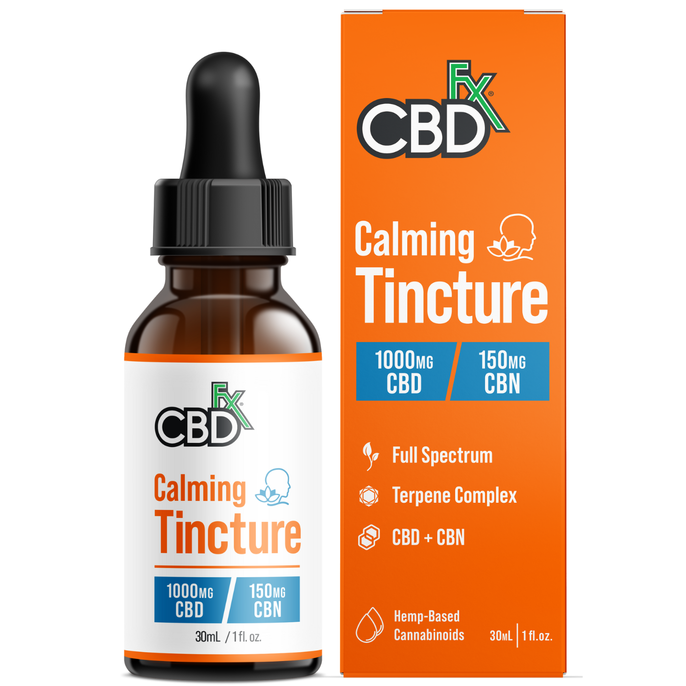 CBDfx | Calming Tincture | 1000mg CBD + 150mg CBN – 30mL