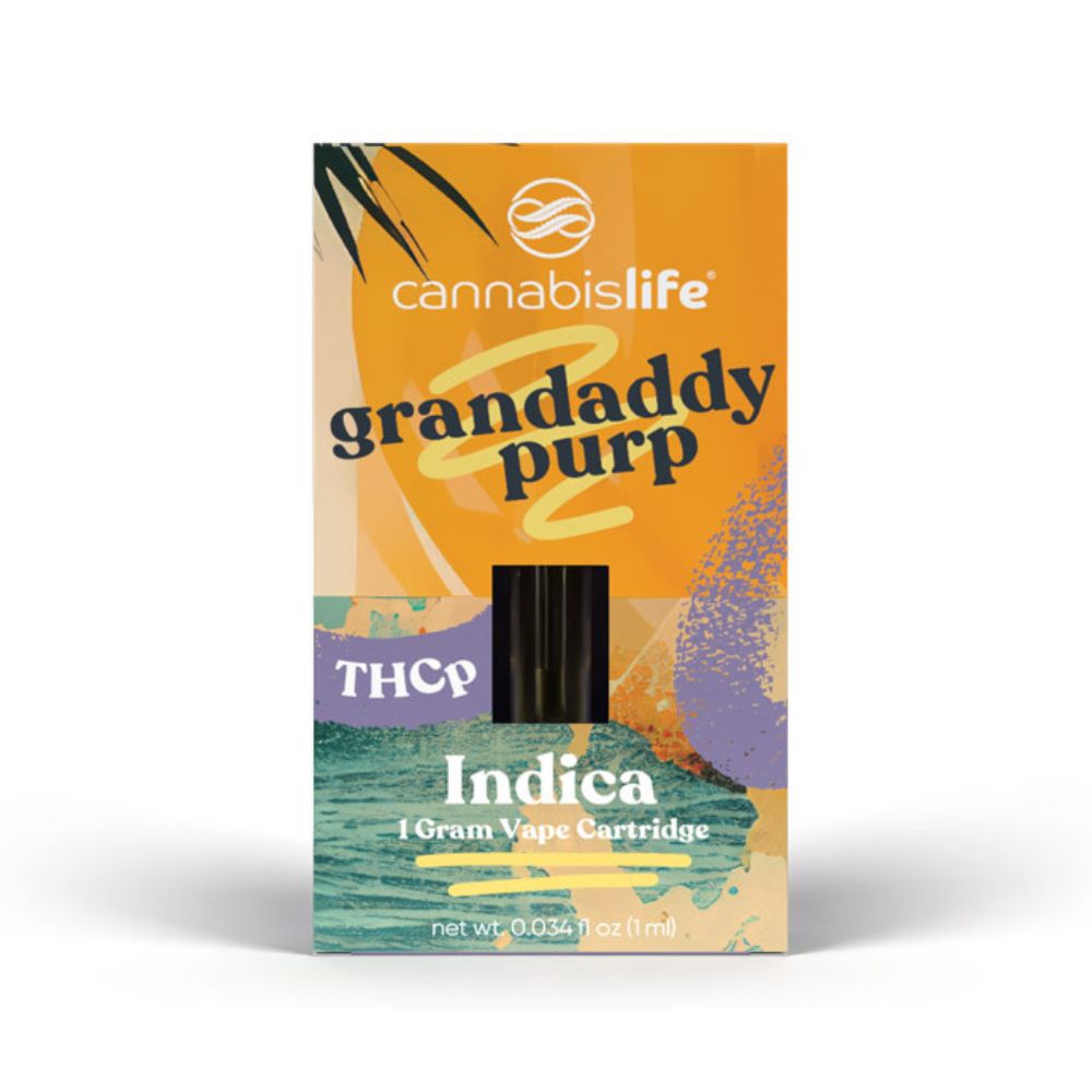 Cannabis Life | Grandaddy Purp THCP Vape Cart  | Indica – 1g