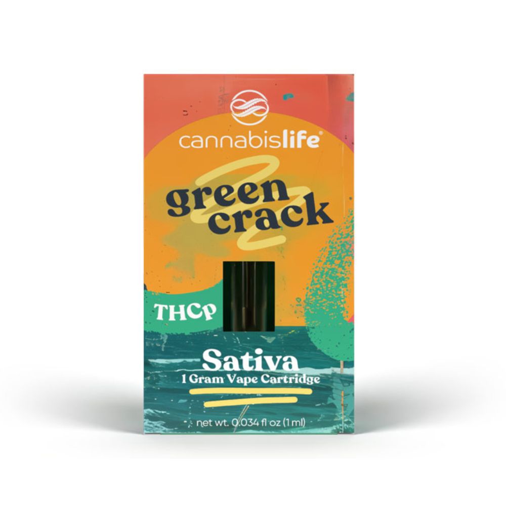 Cannabis Life | Green Crack THCP Vape Cart  | Sativa – 1g