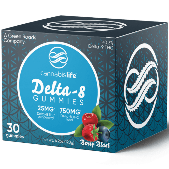 Cannabis Life | Delta-8 THC Gummies – Berry Blast | 25mg – 30ct