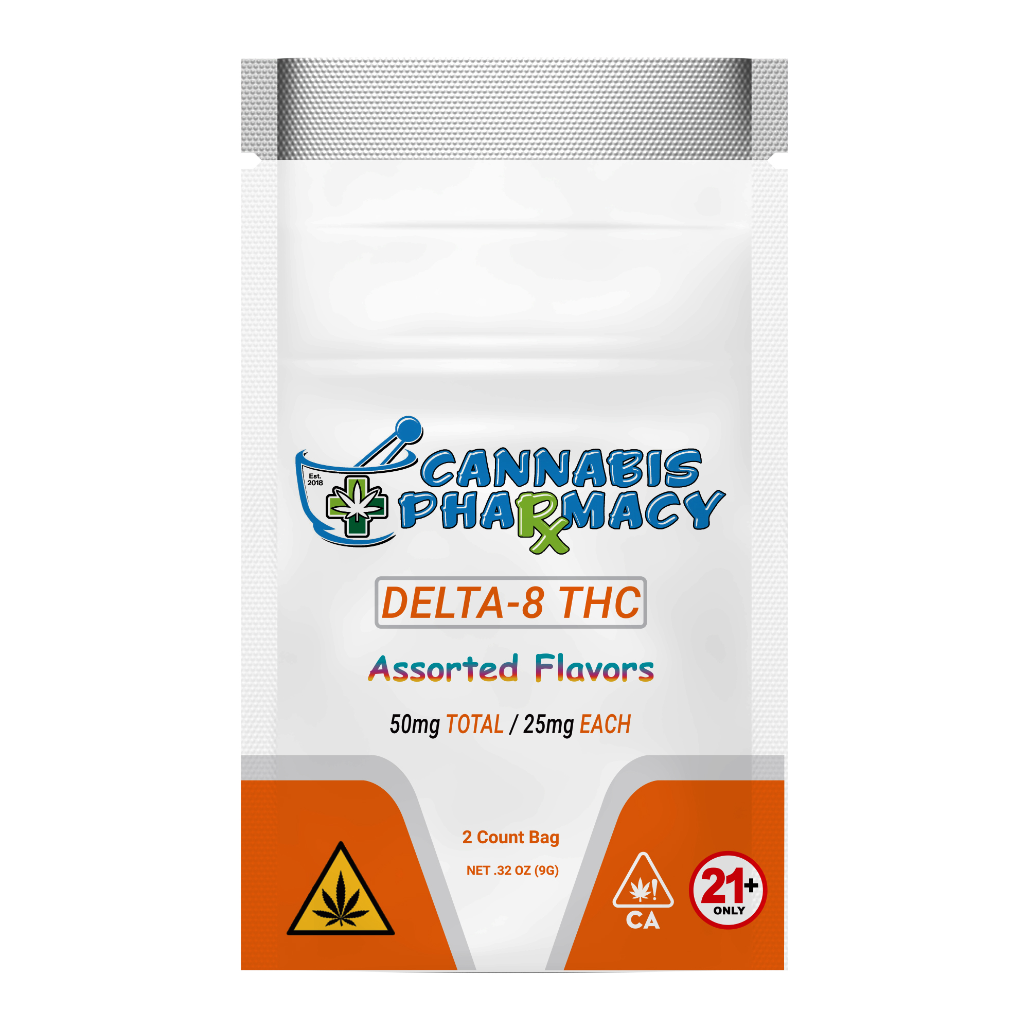 Cannabis Pharmacy Delta-8 THC Gummies | 25mg – Assorted Flavor – 2ct
