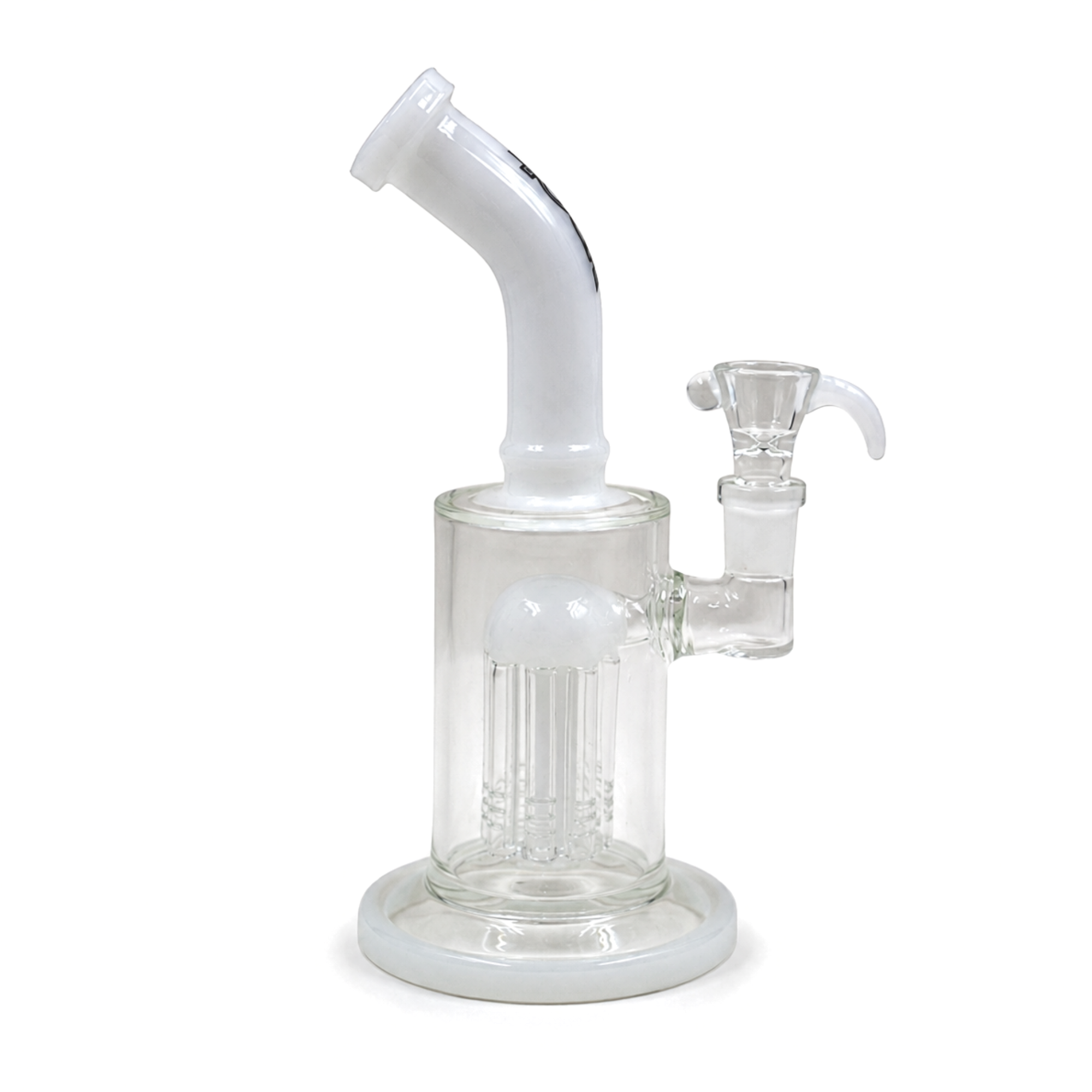 Cobalt Contour 8″ Rock Glass Tree Perc Bong - Image 2