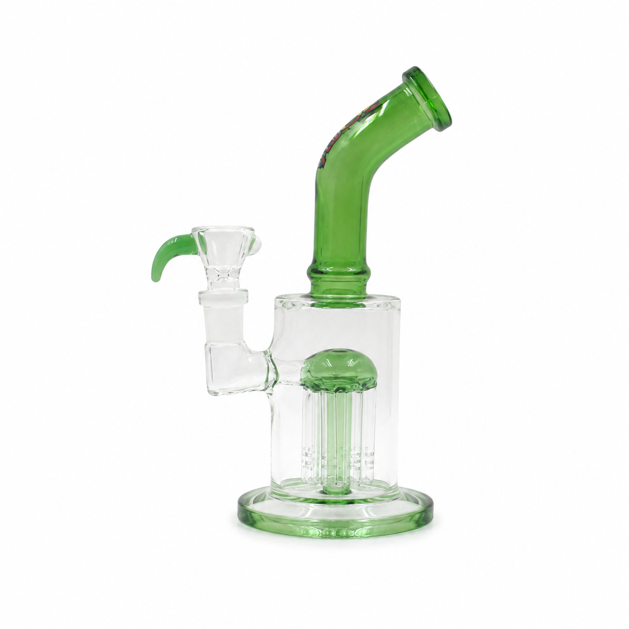 Cobalt Contour 8″ Rock Glass Tree Perc Bong - Image 3