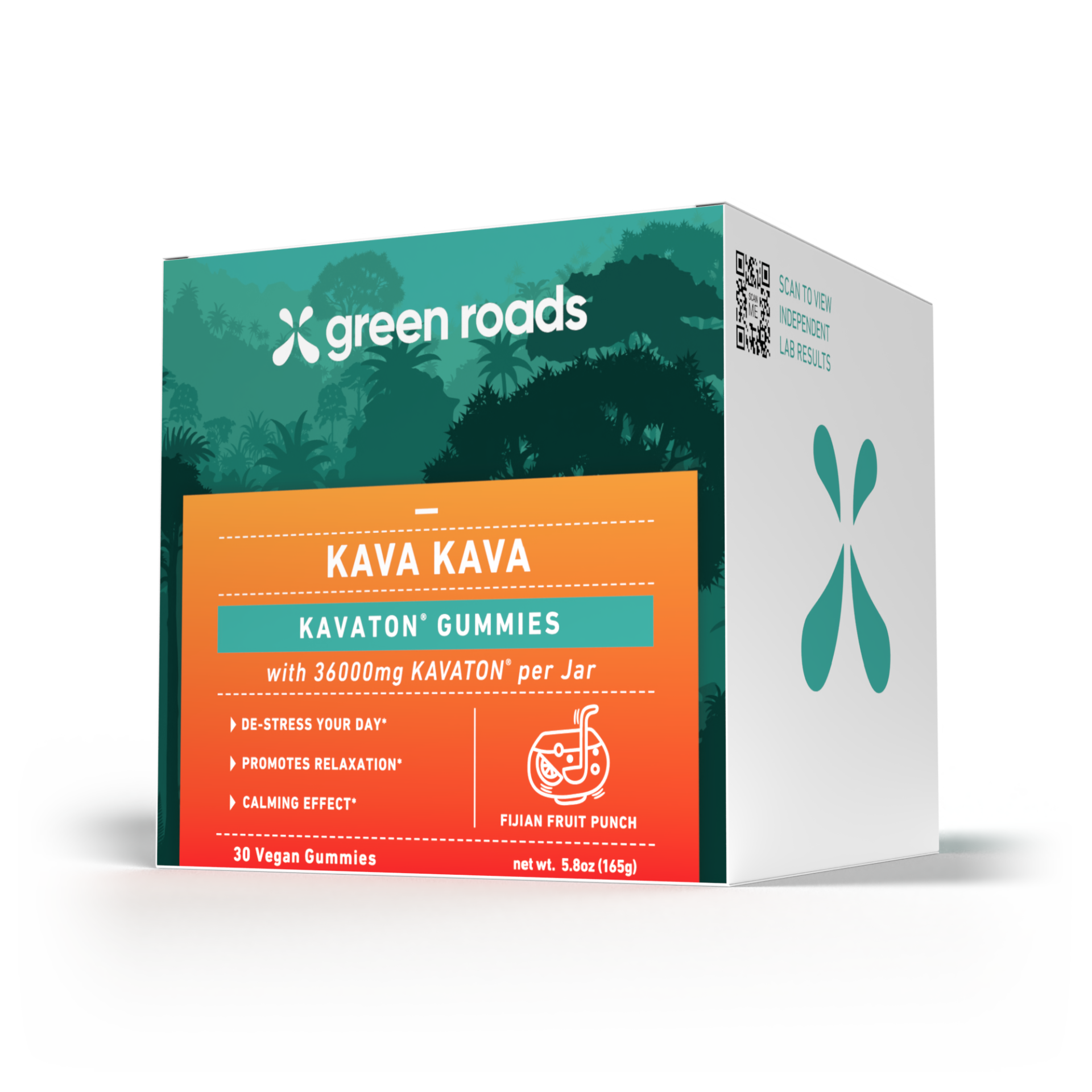 Green Roads | Kava Gummies – Fijian Fruit | 1200mg Kavaton – 30ct