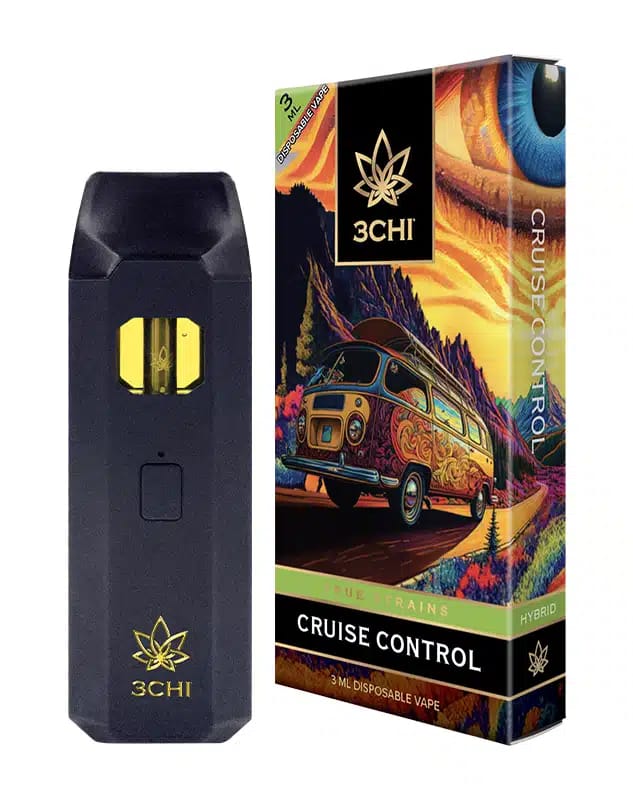 3CHI | True Strains Cruise Control THC Vape | Hybrid – 3g Disposable Vape