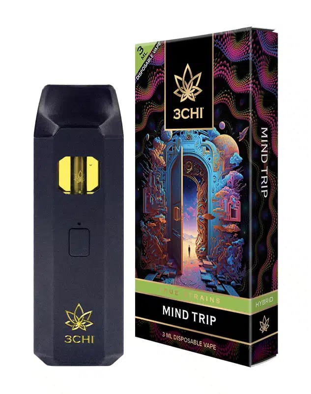 3CHI | True Strains Mind Trip THC Vape | Hybrid – 3g Disposable Vape