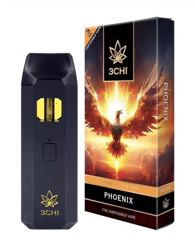 3CHI | True Strains Phoenix THC Vape | Sativa – 3g Disposable Vape