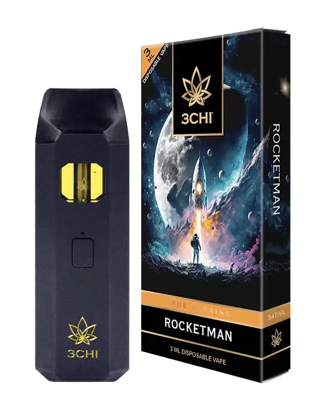 3CHI | True Strain Rocket Man THC Vape | Sativa – 3g Disposable Vape
