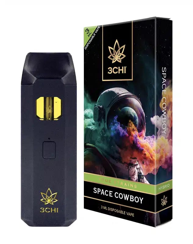 3CHI | True Strains Space Cowboy THC Vape | Hybrid – 3g Disposable Vape