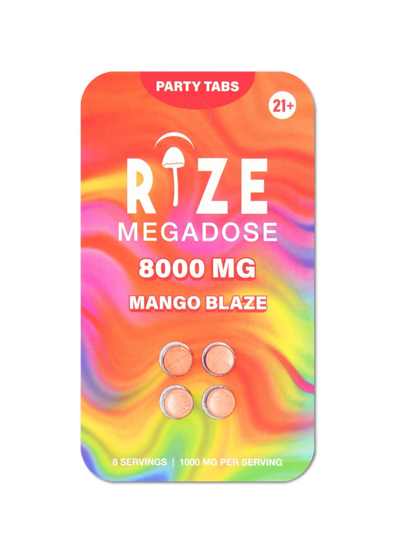 Rize | Mango Blaze Party Tabs | 8000mg – 4pc