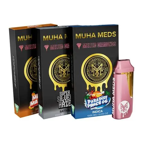 MUHA MEDS MELTED DIAMONDs ALL IN ONE LIVE ROSIN DISPOSABLE VAPE CART - Image 2