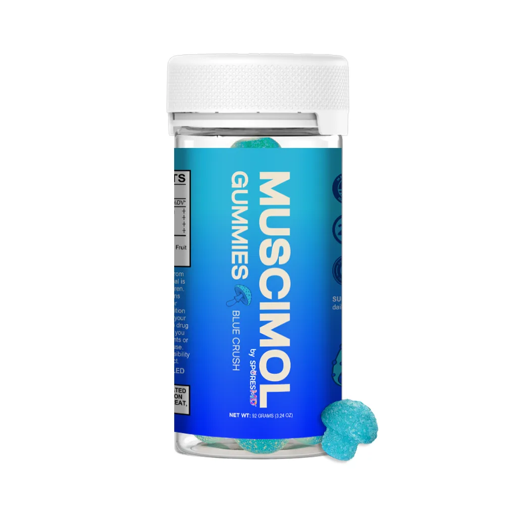 SporesMD | Blue Crush Muscimol Gummies | 5mg – 15ct