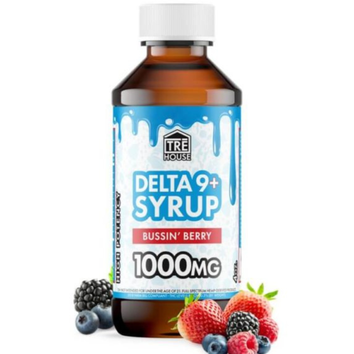 TRE House | Delta-9 THC Syrup – Bussin Berry | 1000mg – 4oz