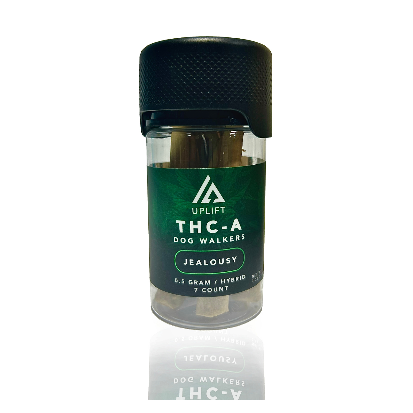 Uplift | Dog Walkers Pre Rolls – Jealousy |.5g THCA Flower 7ct – Hybrid