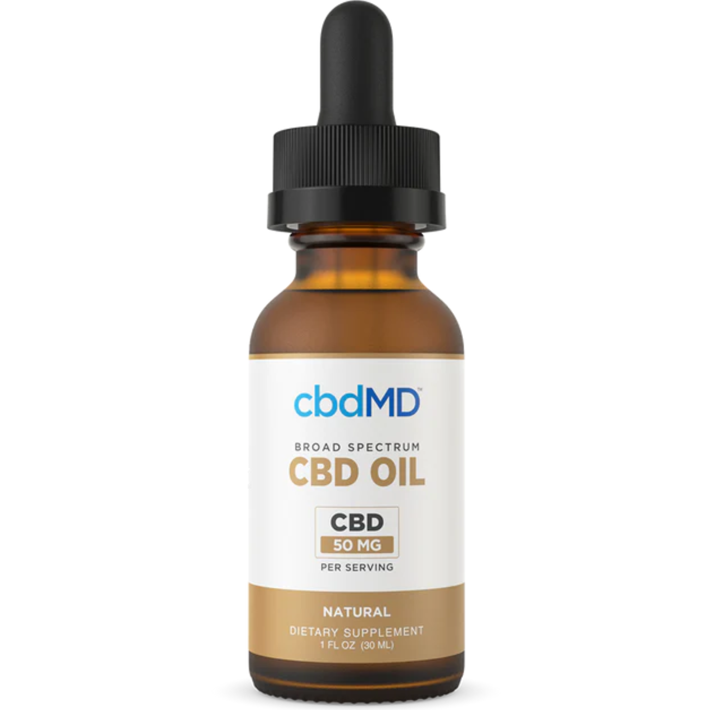 cbdMD | CBD Tincture Natural Flavor | 1,500mg – 30 ML