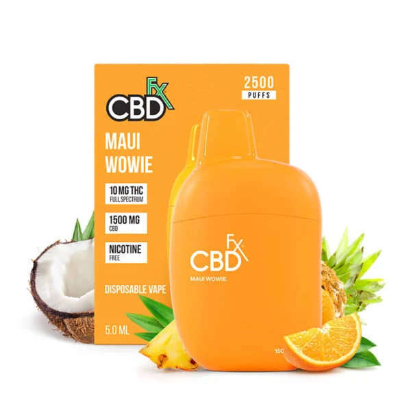 CBDfx | THC Vape Pen – Maui Wowie – 1500mg CBD + 10mg THC