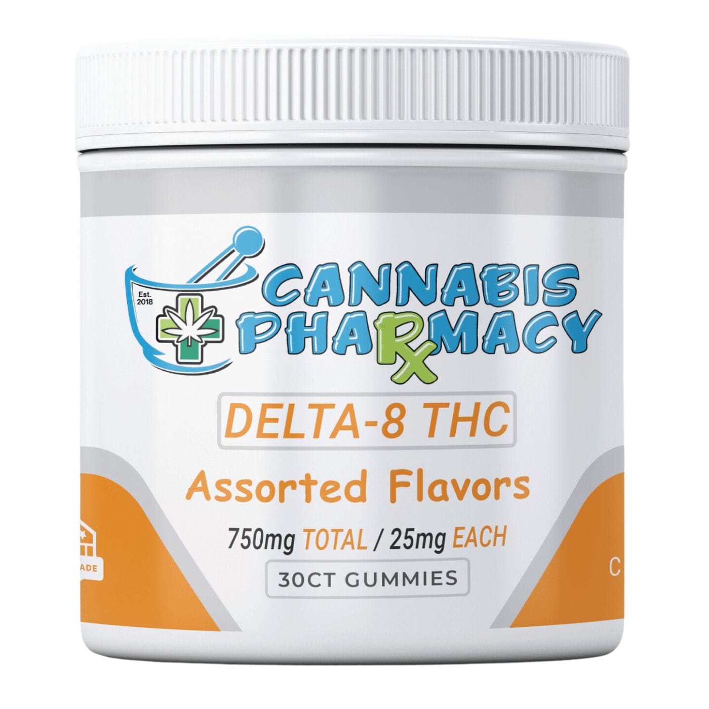 Cannabis Pharmacy Delta-8 THC Gummies | 25mg – Assorted Flavors – 30ct