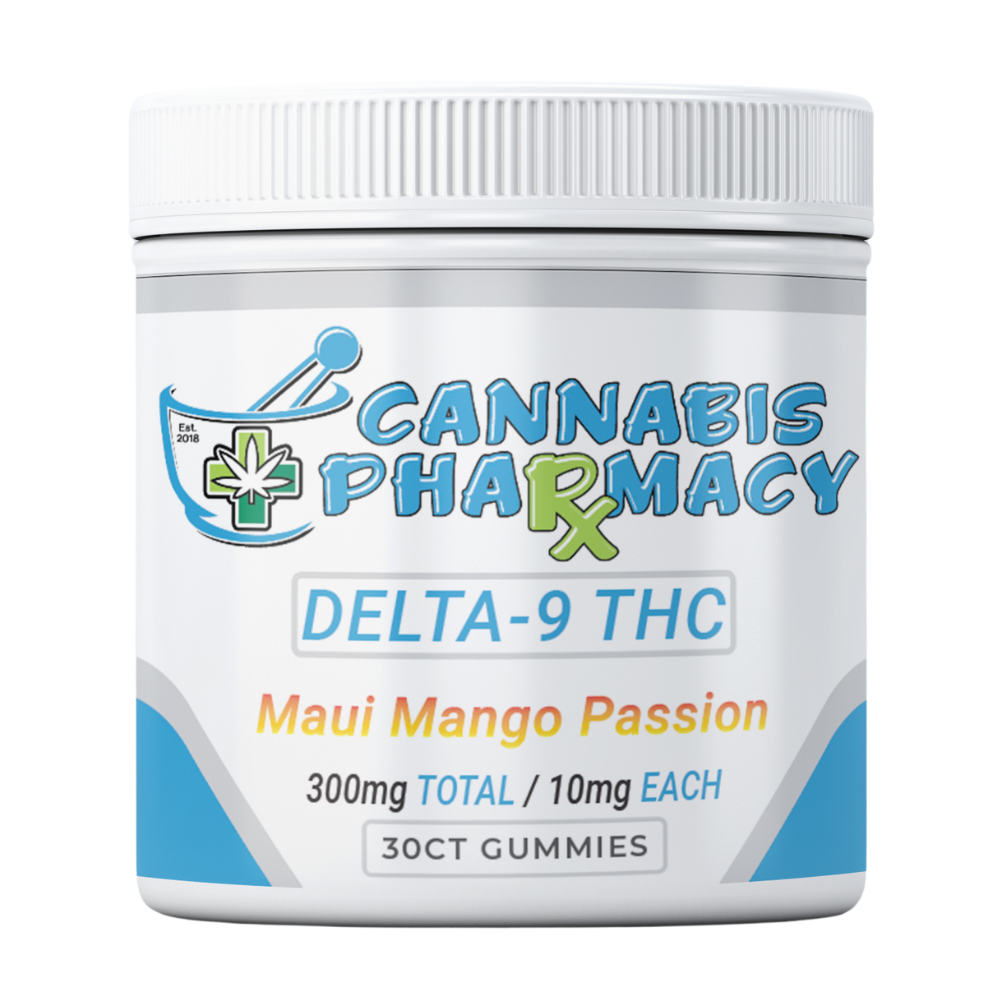 Cannabis Pharmacy Delta-9 THC Gummies | 10mg – Maui Mango Passion – 30ct