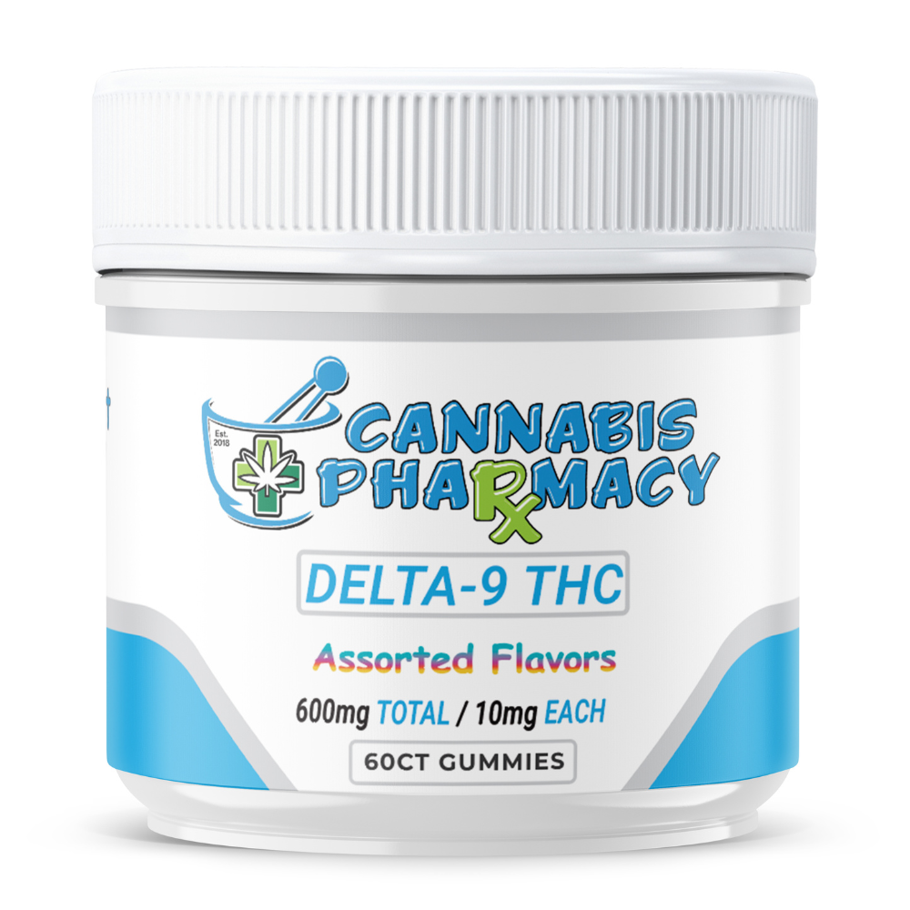 Cannabis Pharmacy | Delta 9 THC Gummies | 10mg – Assorted Flavor – 60ct