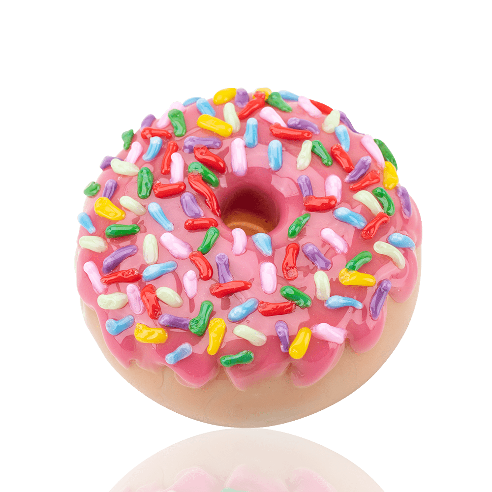 Empire Glassworks Pink Sprinkle Donut Dry Pipe