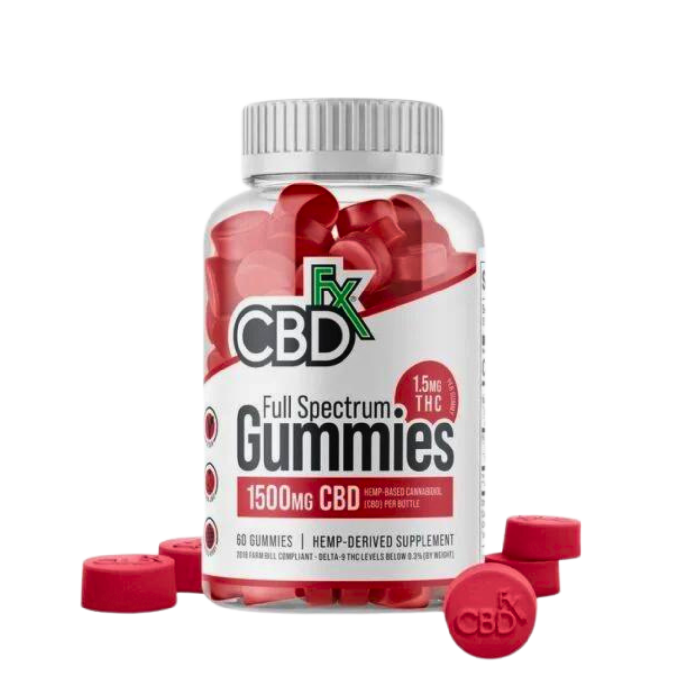 CBDfx | Full Spectrum CBD Gummies Mixed Berry | 1500mg – 60ct