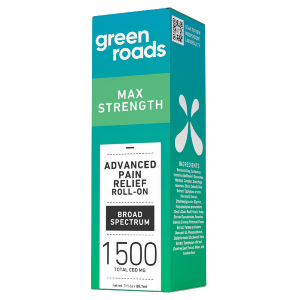 Green Roads | CBD Cream – Pain Relief Roll On | 1500mg CBD Cream For Pain