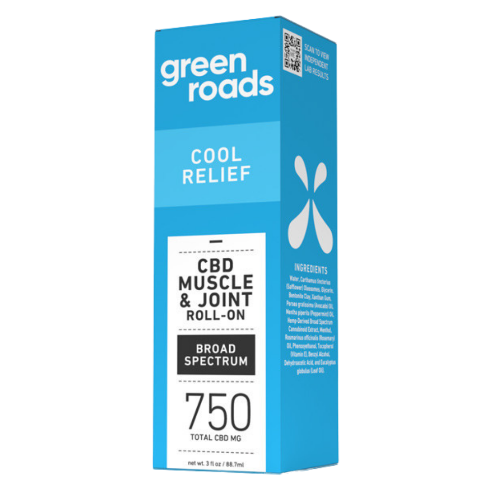 Green Roads | CBD Cream – 750mg Cooling Formula | Muscle & Joint Cool Relief Roll-On