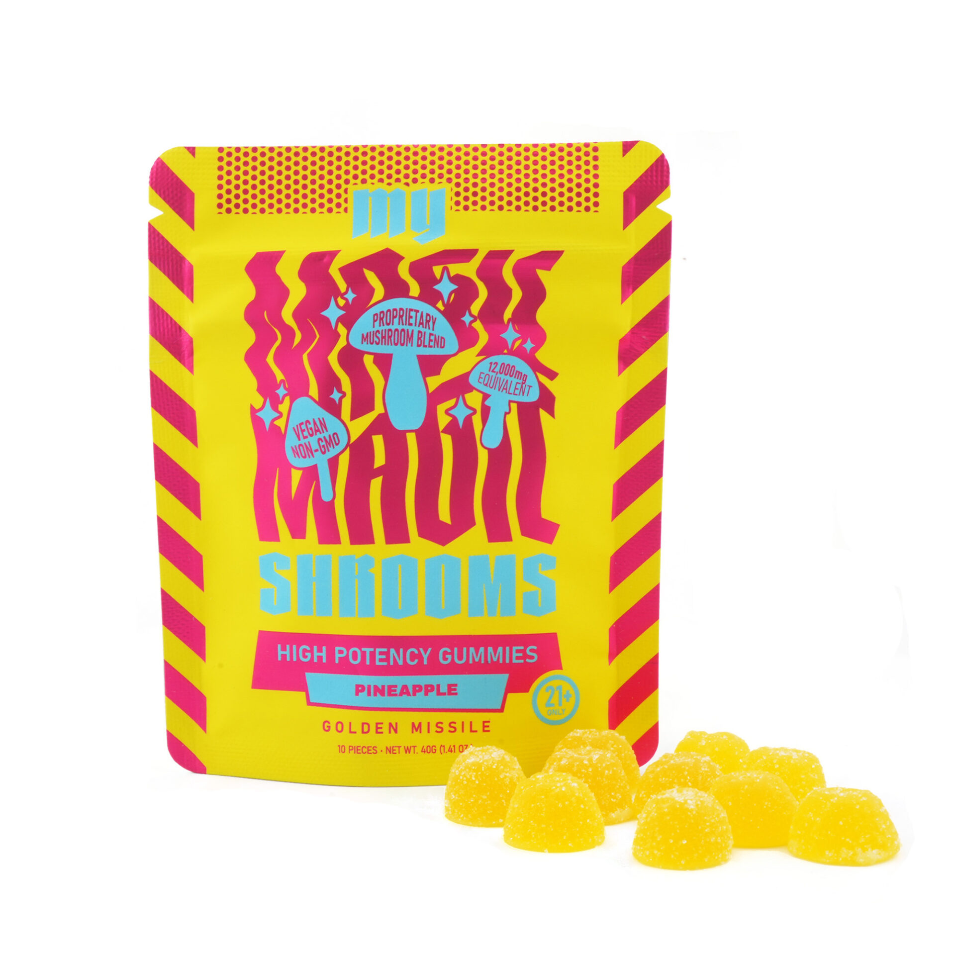 My Magic Shrooms | Pineapple Mushroom Gummies | 10ct