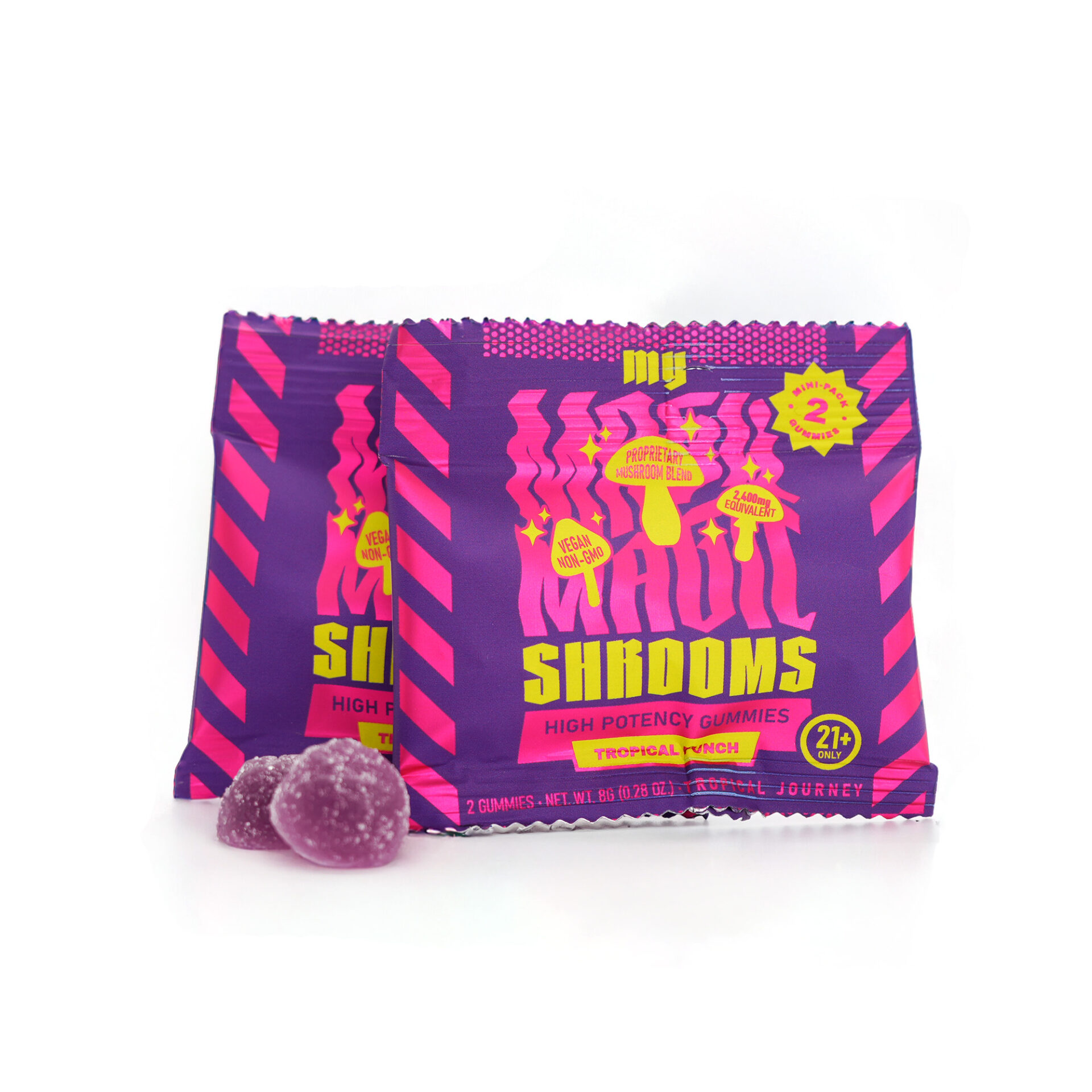 My Magic Shrooms | Tropical Punch Mushroom Gummies | Tropical Journey – 2ct