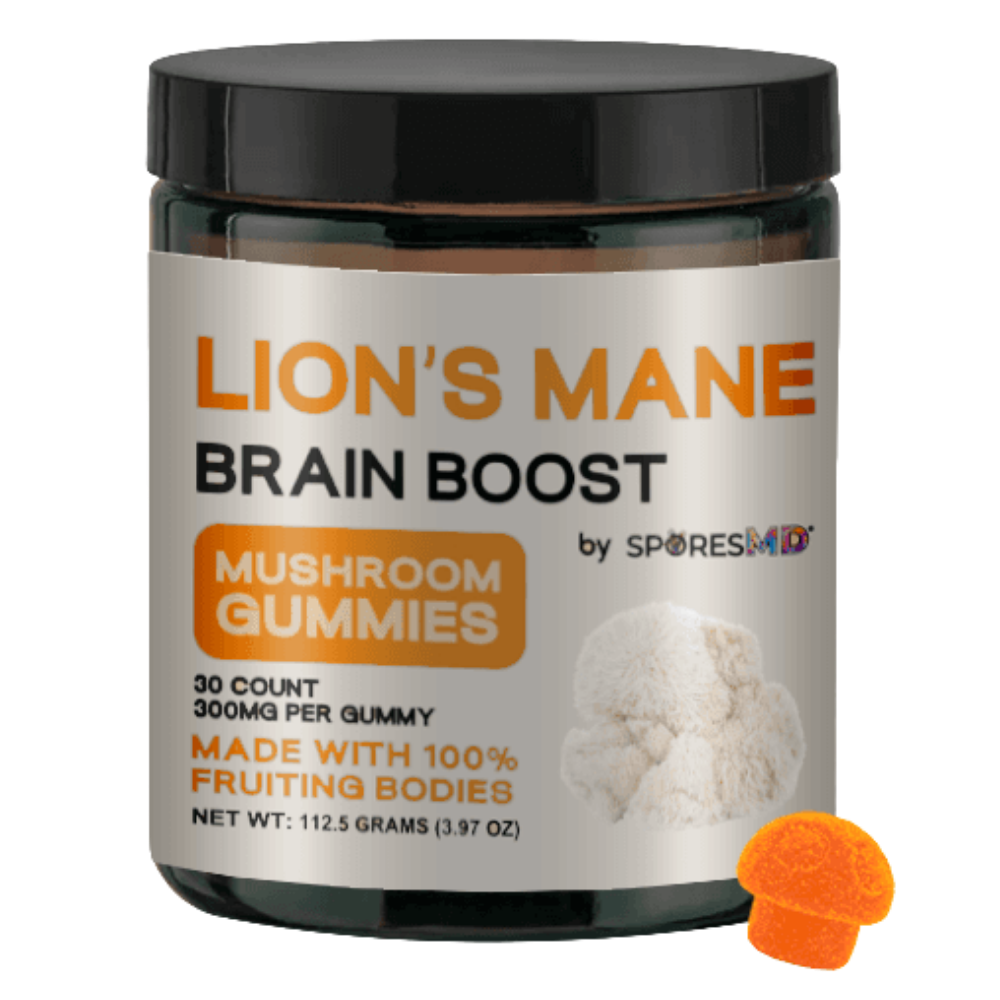 SporesMD | Lion’s Mane Brain Boost Mushroom Gummies | 30ct