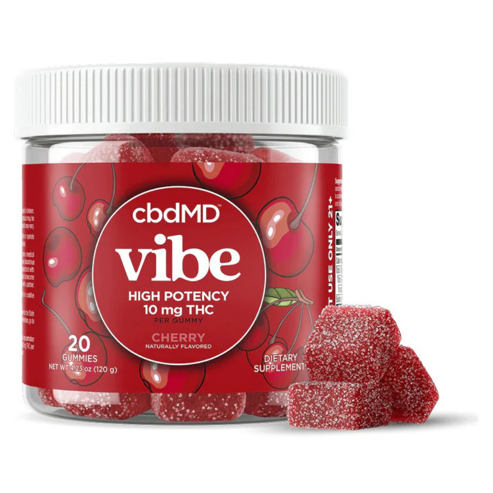 cbdMD | Delta-9 THC Gummies Cherry | 10mg-20 Count