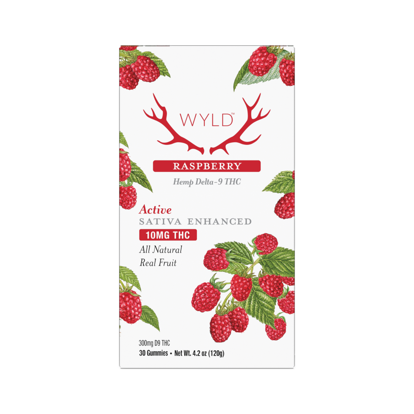 WYLD | Raspberry Gummies | 10mg Delta-9 THC – 30 Count