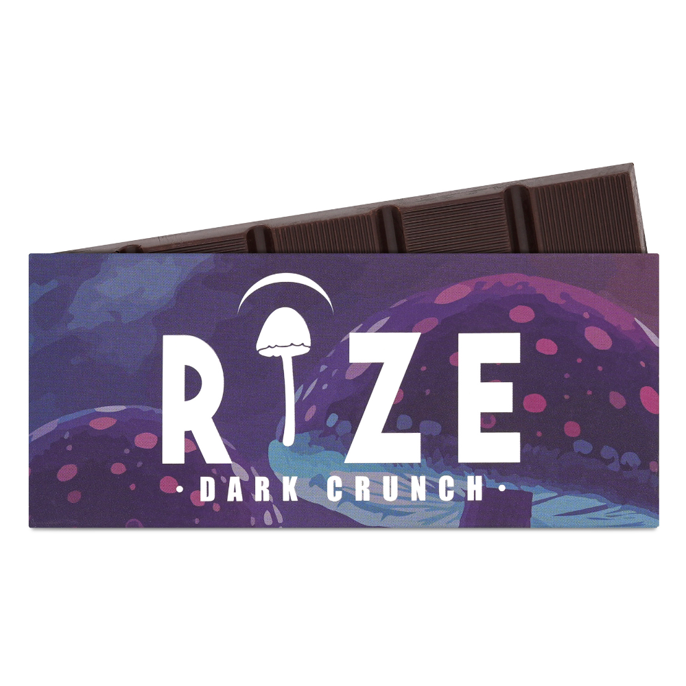 Rize | Dark Crunch Mushroom Chocolate Bar | 5g Bar