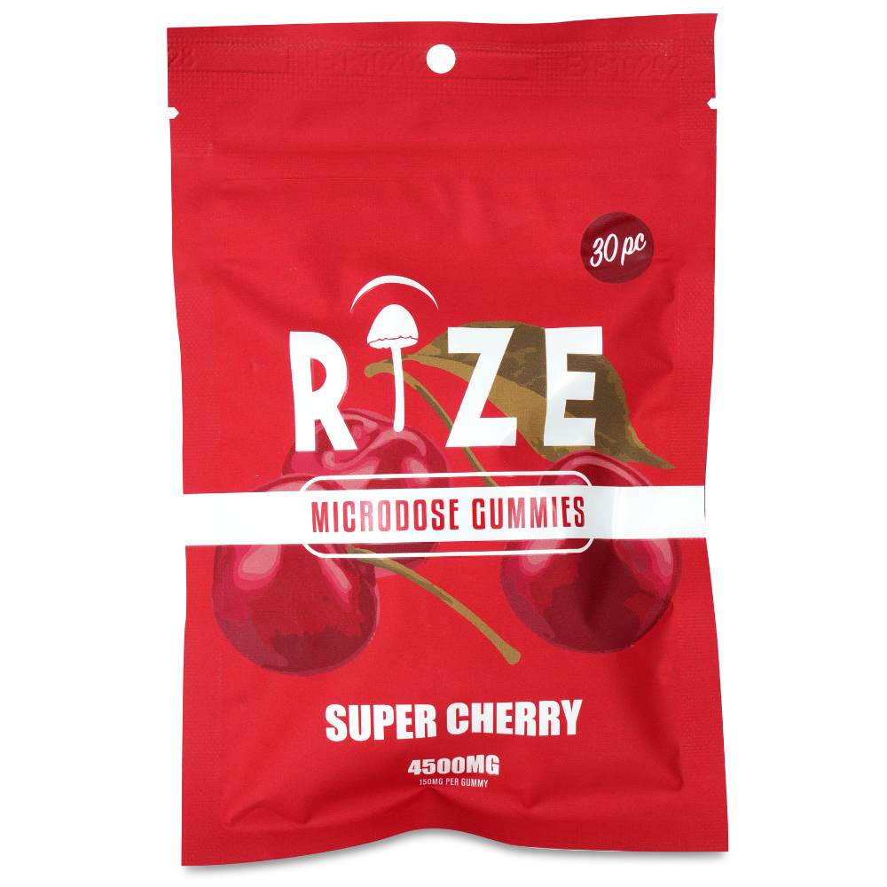 Rize | Super Cherry Mushroom Gummies | Microdose 4500mg – 30ct