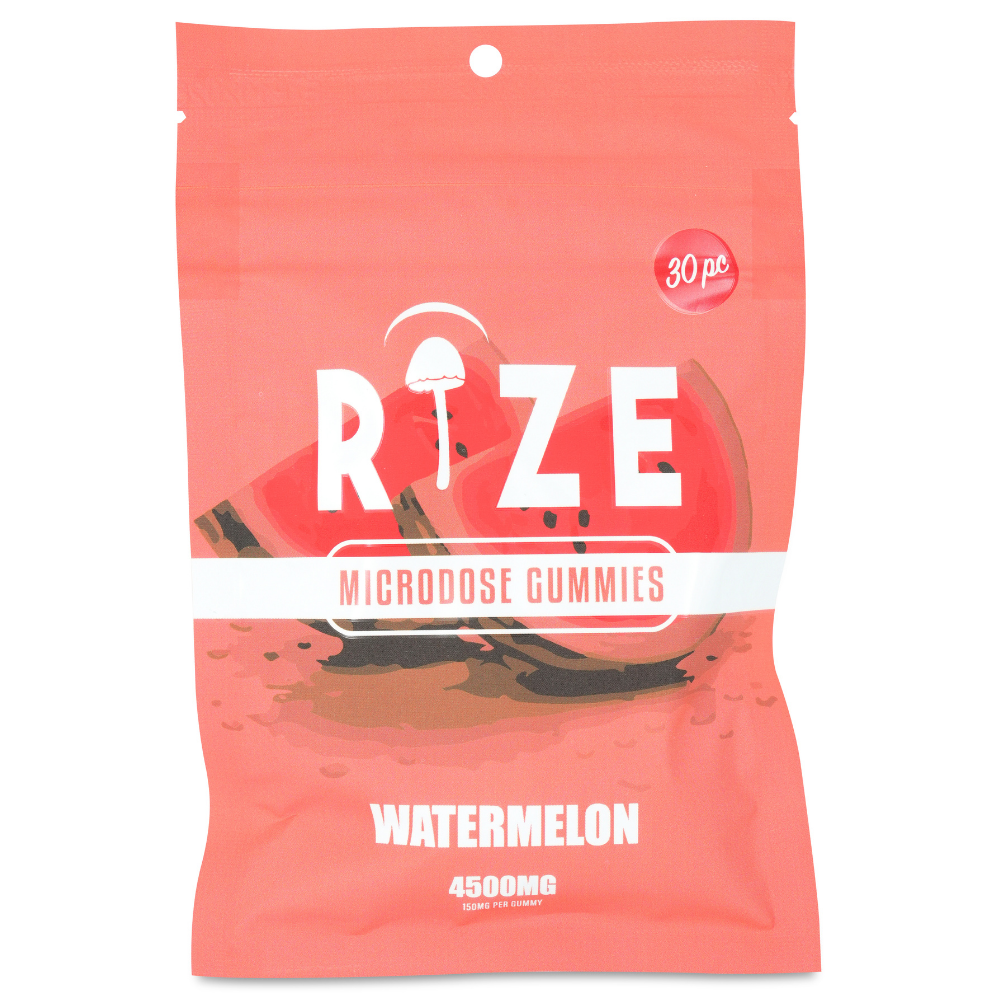 Rize | Watermelon Mushroom Gummies | Microdose 4500mg – 30ct
