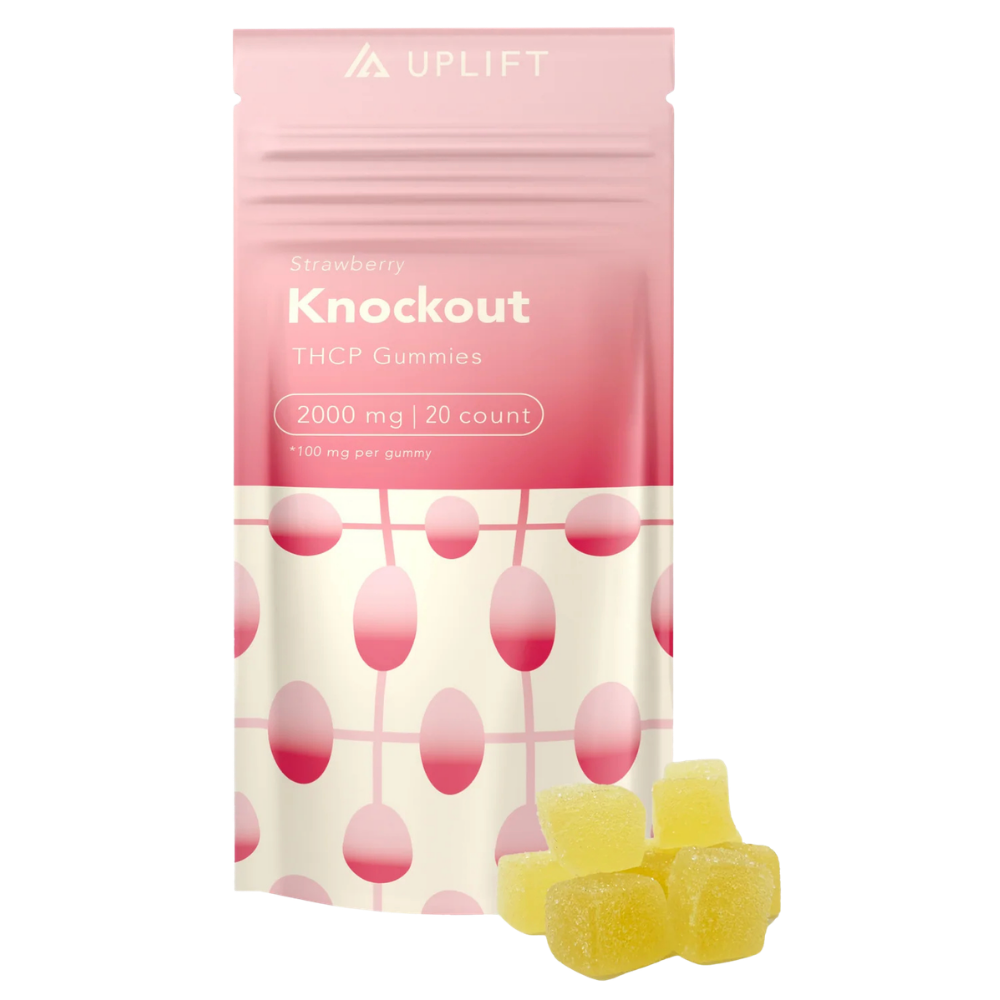 Uplift | Strawberry THC-P Knockout Chews | 2000mg – 20ct