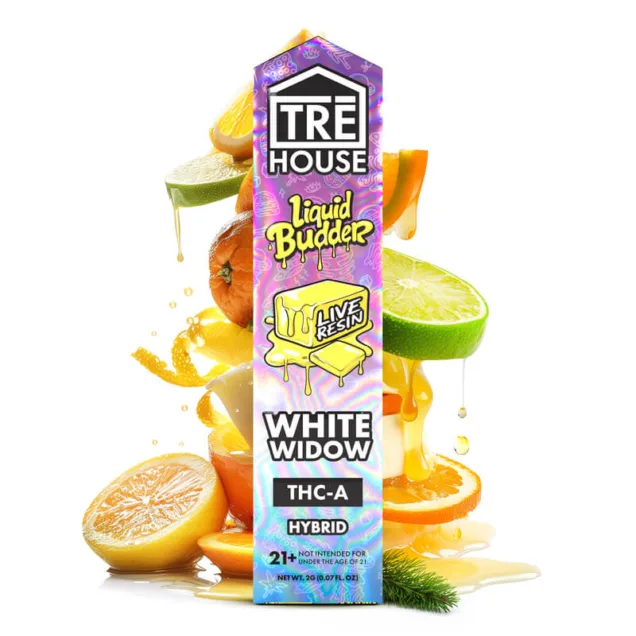TRE House | THCA Vape Pen – White Widow | Hybrid – 2mg Live Resin Liquid Budder